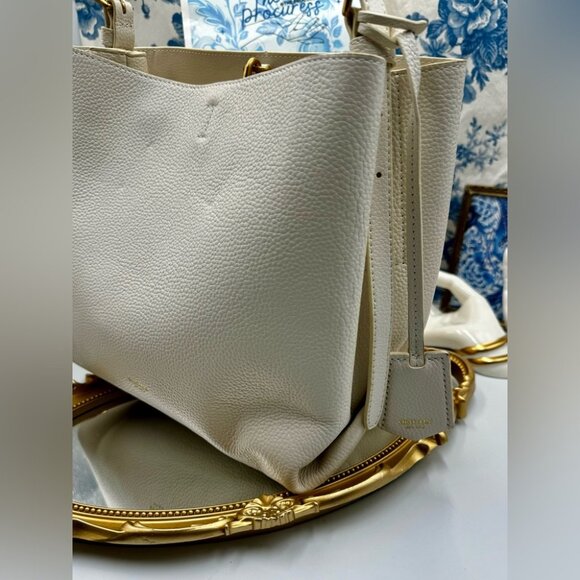 🆕 OROTON 🧿 NOWT Margot Hobo Shoulder Bag, Ivory - Picture 5 of 16